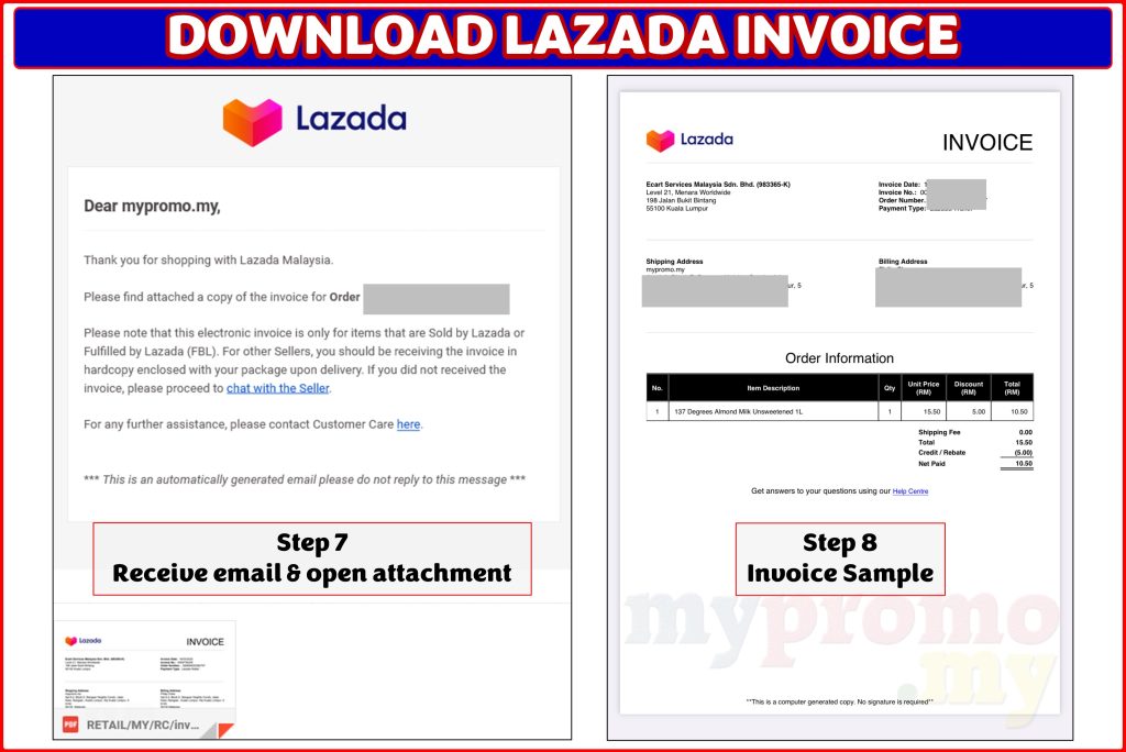 Lazada Invoice 2