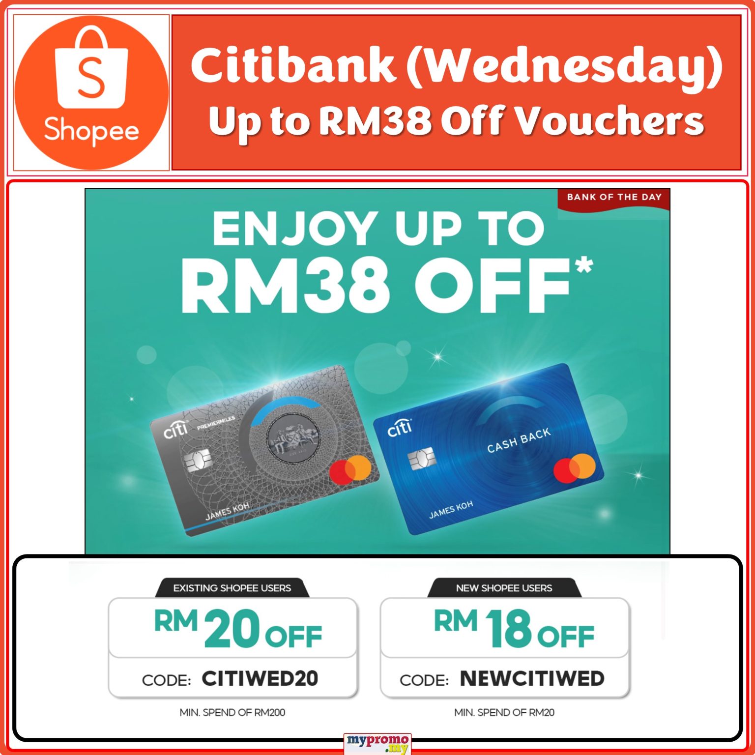 Shopee X Citibank Card: Save Up To RM38 On Every Wednesday | October ...