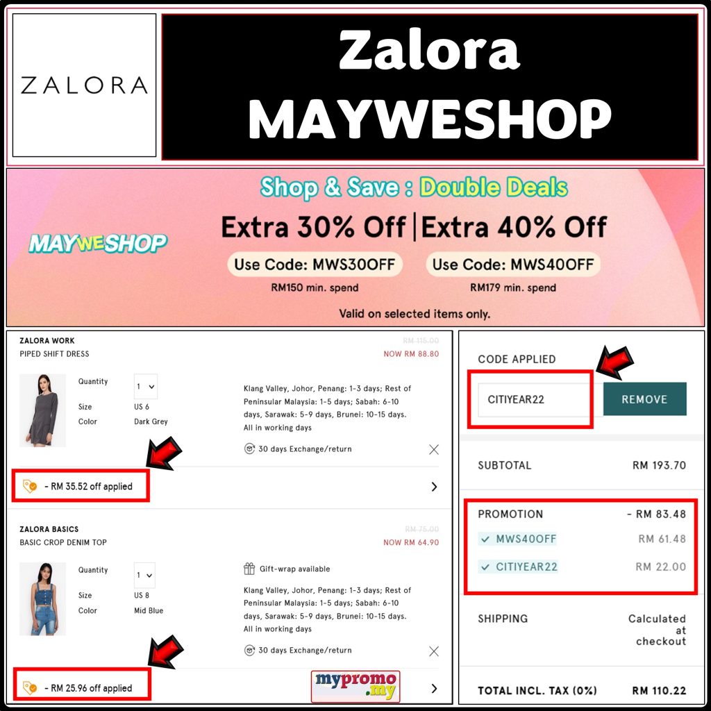 Zalora MayWEShop Sale