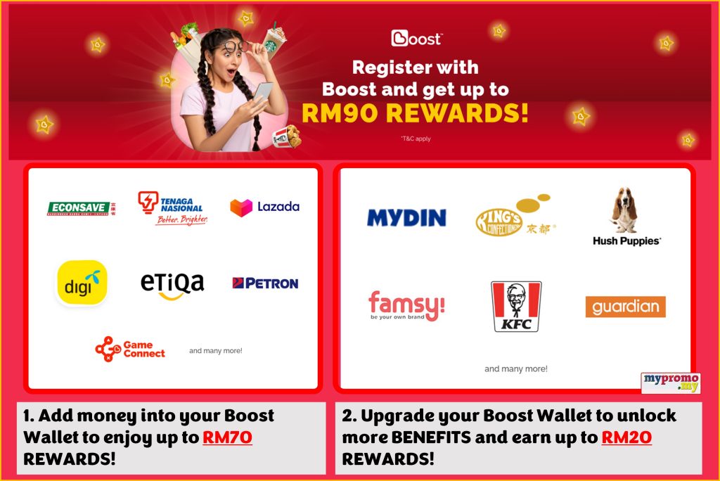 REGISTER with Boost and get up to RM90 REWARDS!