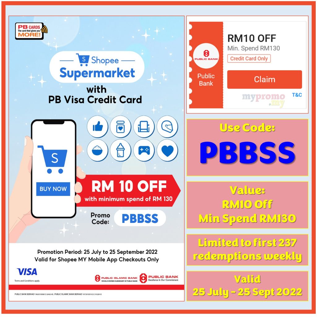 Shopee Supermarket + Public Bank Voucher Worth RM10