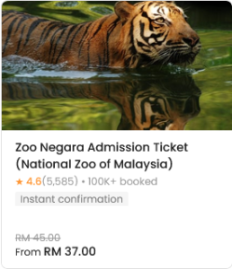 Zoo Negara Admission Ticket (National Zoo of Malaysia) Klook 