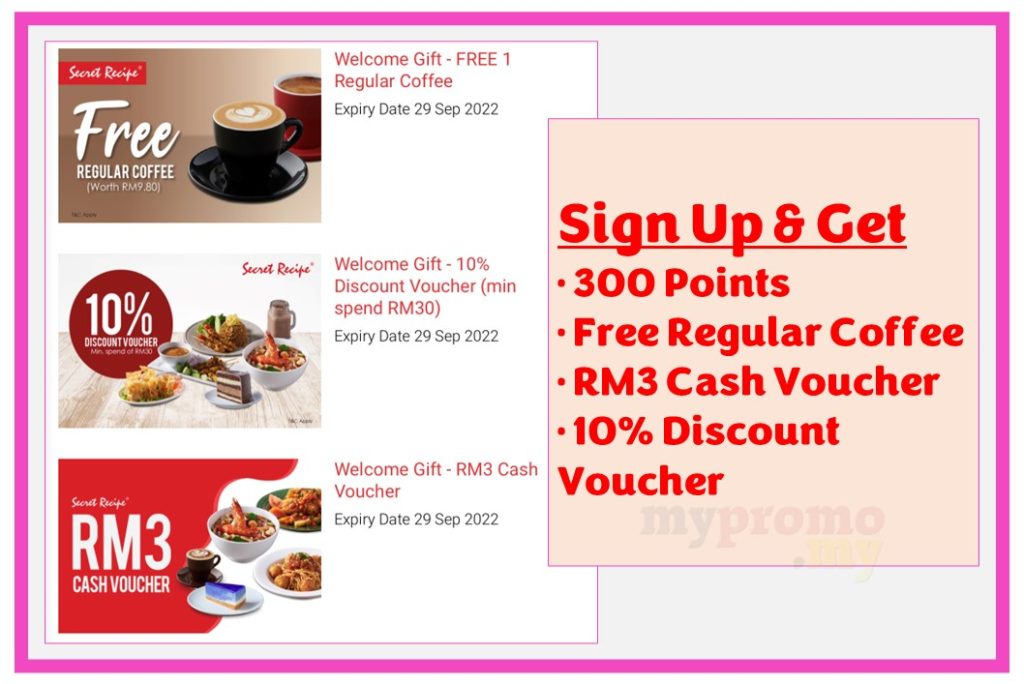 Secret Recipe Membership Sign Up