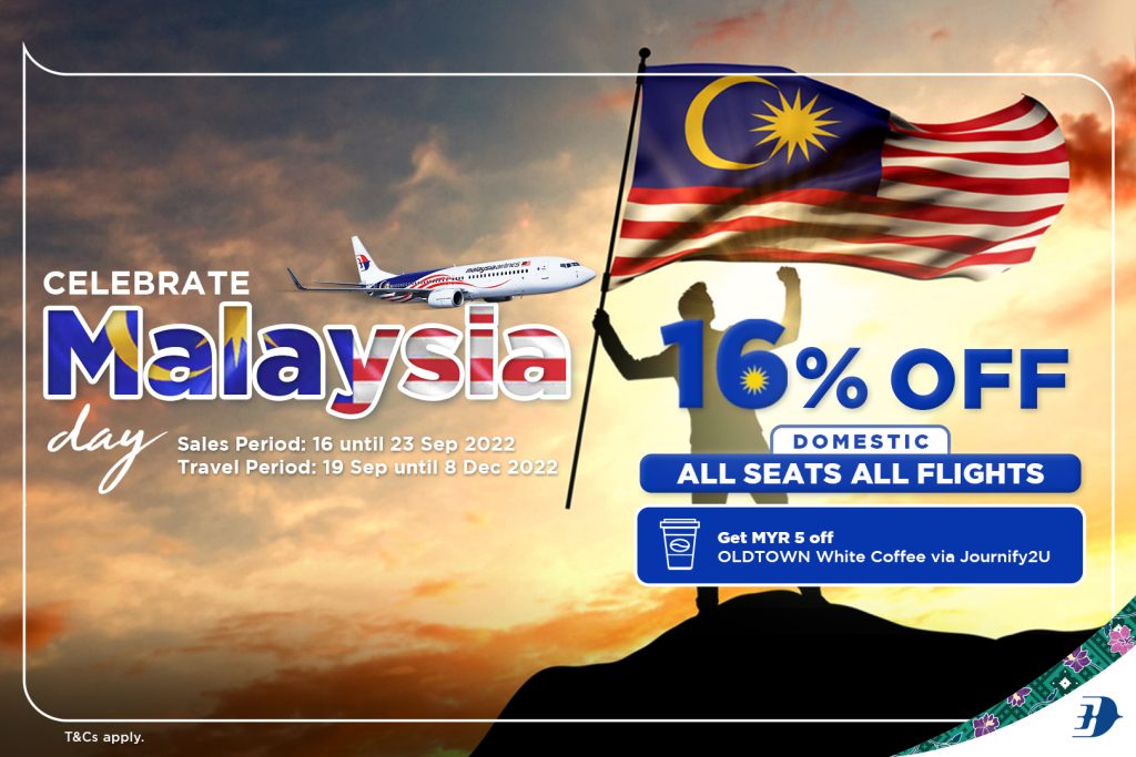 Malaysia Airlines 16% off All Seats on All Domestic Flights!