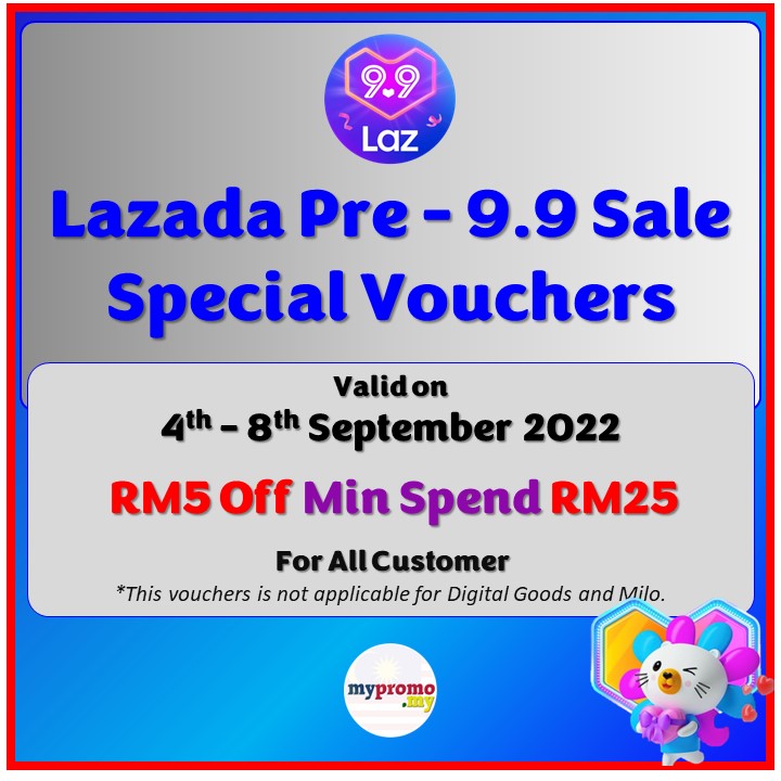 Lazada 9.9 Sale TNG eWallet Voucher - mypromo.my