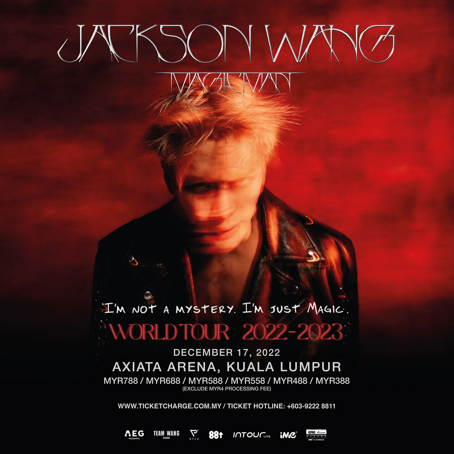 JACKSON WANG MAGIC MAN WORLD TOUR 2022 KUALA LUMPUR (Tickets