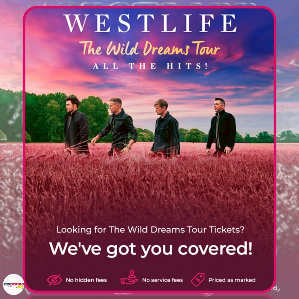Westlife in Malaysia - The Wild Dreams Tour 2023 Live Concert Ticket