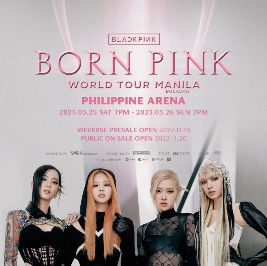 BLACKPINK WORLD TOUR [BORN PINK] Manila Bulacan (Tickets)