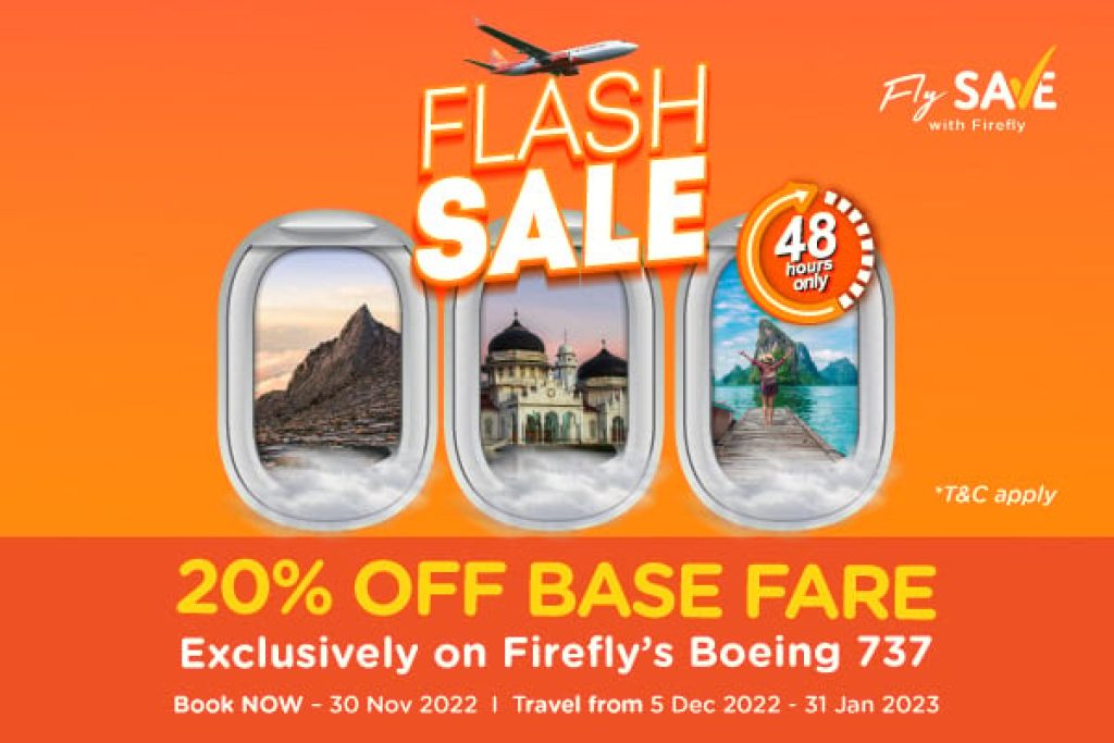 FireFly x 20% OFF on flights from Penang