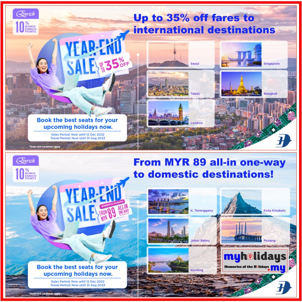 Malaysia Airlines Year-End Sale!! 