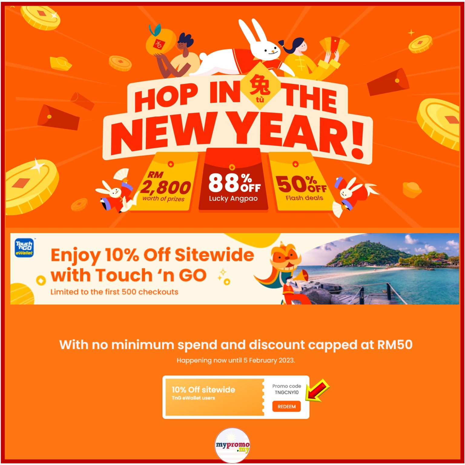 Klook CNY x TNG eWallet Promotion | 2025 mypromo.my