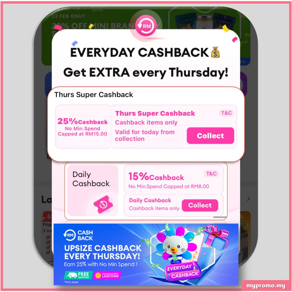 Cashback Thursday 1