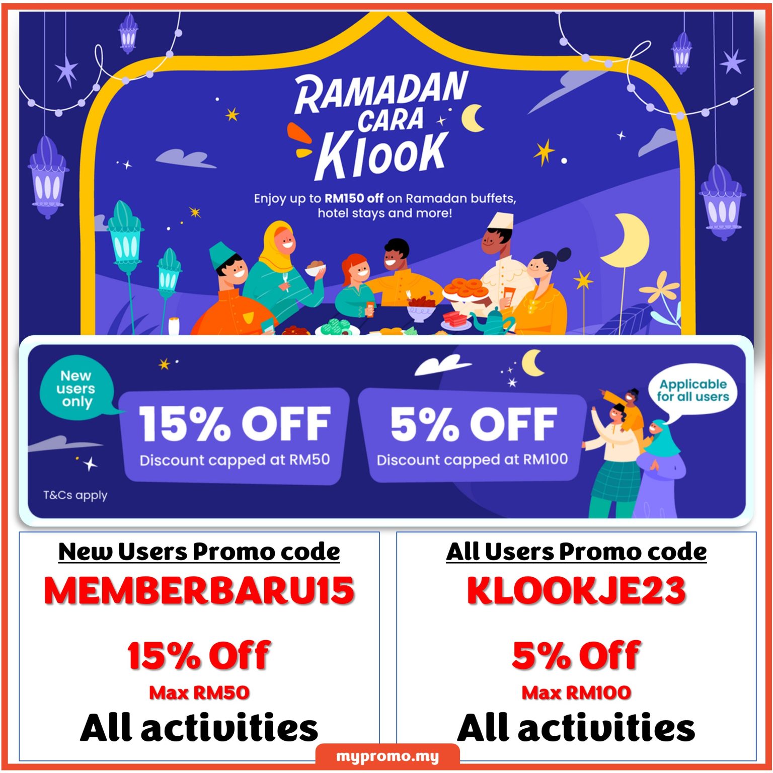 Klook Ramadan & Raya Exclusive Promo Code 2024 mypromo.my