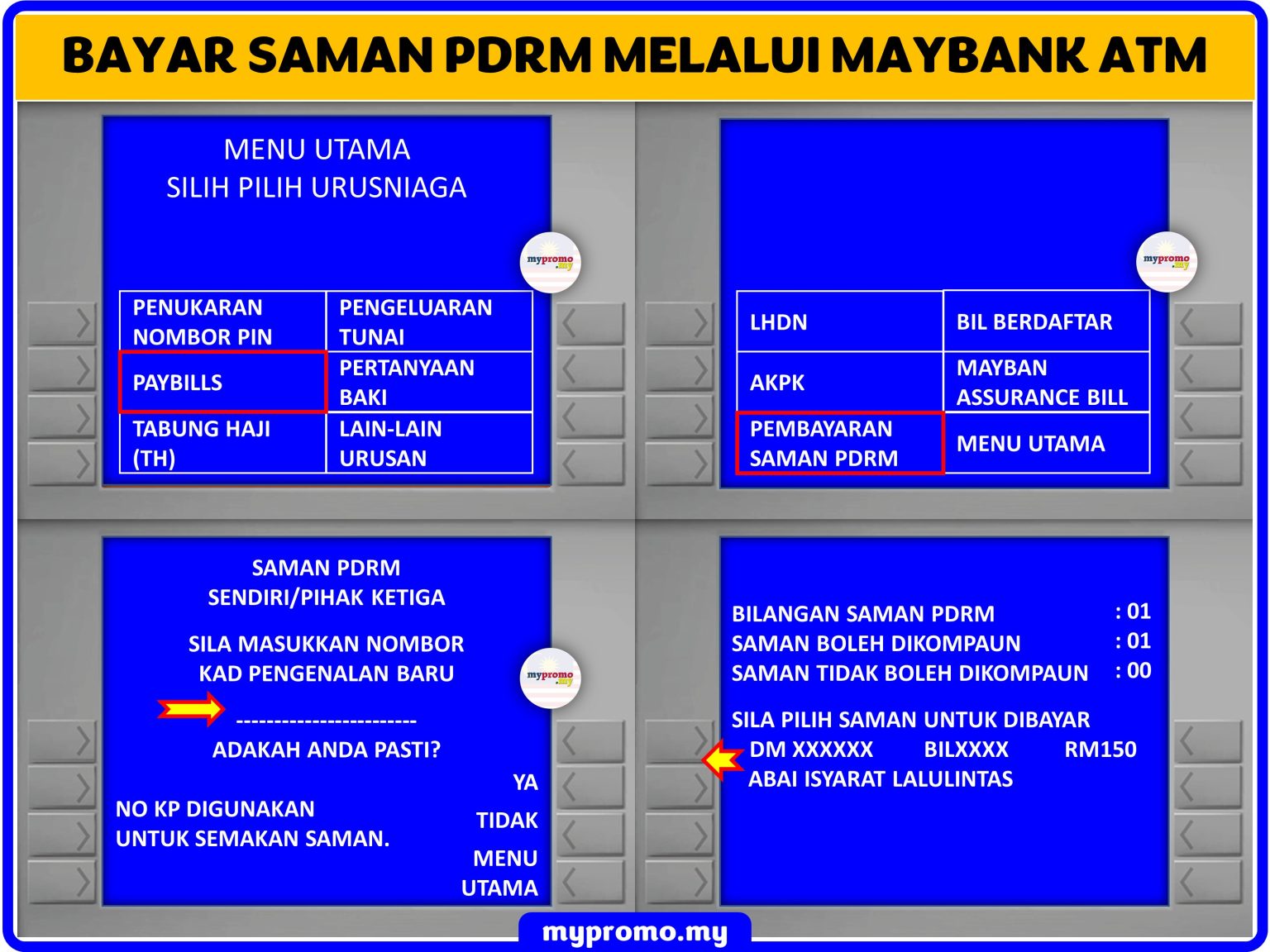 Cara Bayar Saman Trafik PDRM RM50 | 2024 Mypromo.my