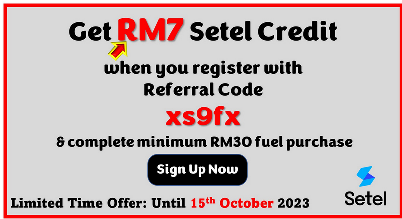 Setel RM7 promo