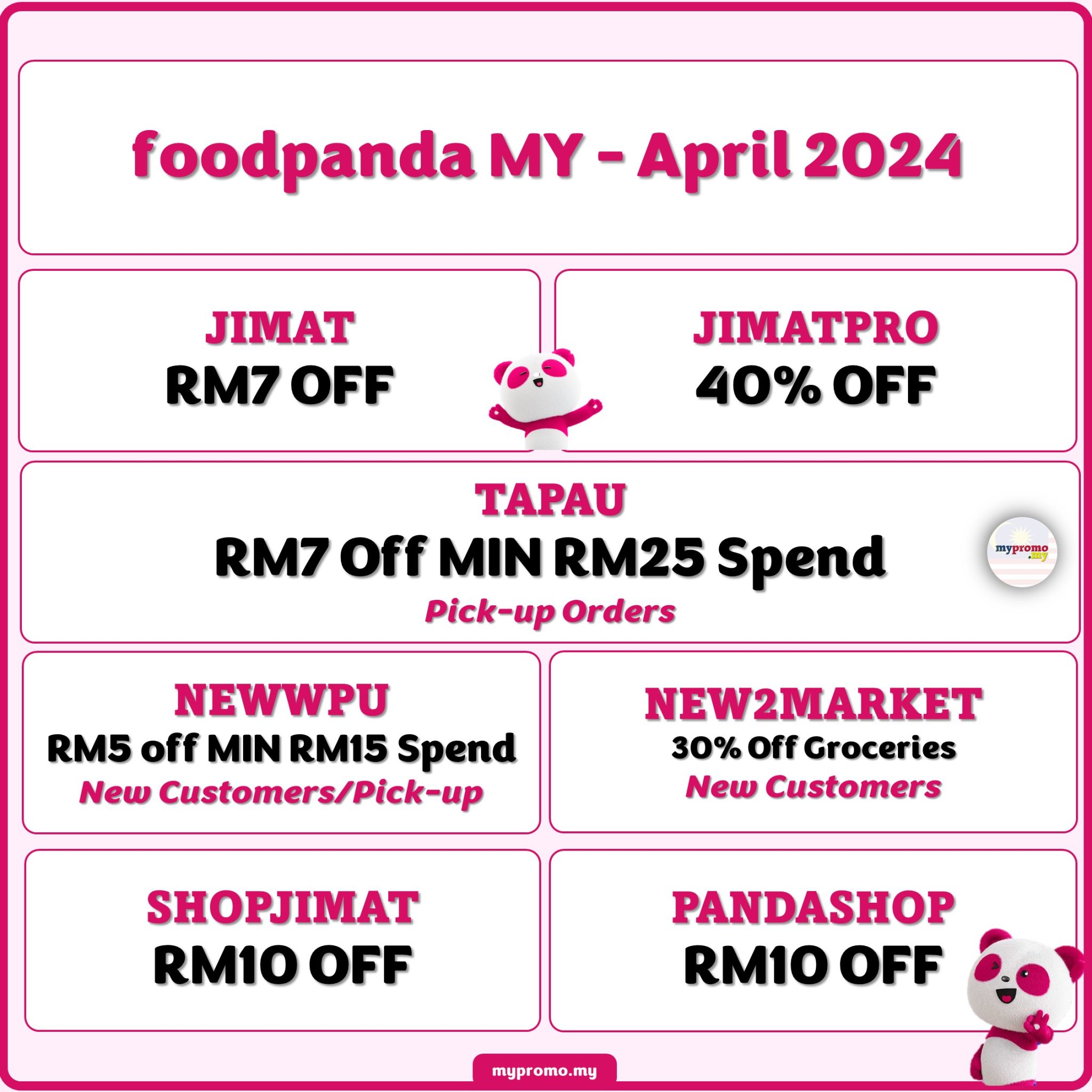 foodpanda Voucher April 2024 mypromo.my