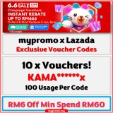 Lazada’s 6.6 Super WOW Sale Exclusive Voucher Code