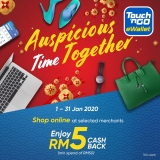 Touch ‘n Go eWallet: Shop Online RM5 Cashback