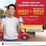 Berjaya Sompo Car Insurance – RM100 TNG eWallet