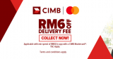 Lazada x CIMB Mastercard: RM6 off Delivery Fee with minimum spend of RM 50