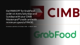 CIMB Promo: RM8 OFF GrabFood order