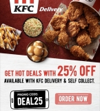 KFC  Promo Code: DEAL25