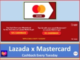 Lazada x Mastercard Tuesdays Wallet Cashback Promo