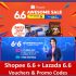 Shopee 6.6 Awesome Sale: Vouchers and Promo Code