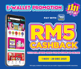Watsons x TNG eWallet RM5 Cashback 2021