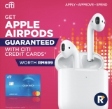 Apply Citibank Credit Card via RinggitPlus and Get a Apple AirPods worth RM699