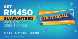 Apply Citibank Credit Card via RinggitPlus and Taking Home RM450 Cash