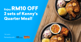Setel: Enjoy RM10 off 2 sets of Kenny’s Quarter Meal