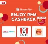 ShopeePay x Enjoy RM6 Cashback