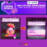 Lazada Bonus for 10.10 Carnival Sale