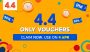 Shopee 4.4 Only Vouchers