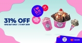 11.11 Lazada : Enjoy 31% OFF on selected Baskin-Robbins