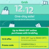 GrabPay 12.12 – Promo Code GRABPAYDEALS