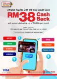 Public Bank’s eWallet Top Up – Get RM38 Cashback