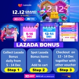 Lazada Bonus for 12.12 Grand Year End Sale 2022