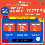 ShopeePay x Top-Up and Win Up to 77,777 Coins