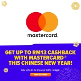 Lazada Promotion: RM13 cashback from Mastercard