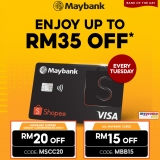 Shopee x Maybank Online Promotion: Get RM35 OFF every Tuesday