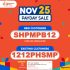 Shopee 12.12 Birthday Sale x 12pm Free Shipping Voucher