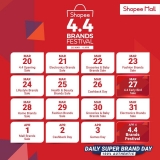 Shopee Vouchers: 4.4 Shopee Brands Festival Sale (20th March – 4th April 2020)