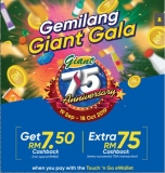 Touch ‘n Go eWallet Promo: Gemilang Giant Gala