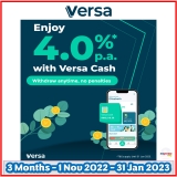 Versa Cash & Cash-i Promo: Earn 4% p.a. Net Returns!
