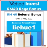 Wahed Invest Raya Sign Up Offer RM40 Bonus